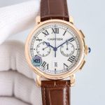 Cartier VSRO0002 7750 Movement Stainless Steel Italian Brown Calfskin Watch